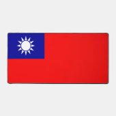 Taiwan-Flagge: Republik China, Chinesisch-Taipeh Schreibtischunterlage (Vorderseite)
