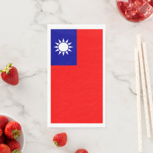 Taiwan-Flagge: Republik China, Chinesisch-Taipeh Serviette