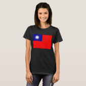 Taiwan-Flagge: Republik China, Chinesisch-Taipeh T-Shirt (Vorne ganz)
