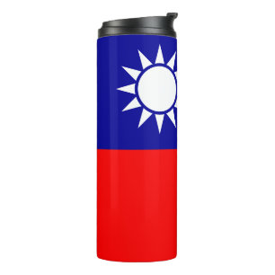 Taiwan-Flagge: Republik China, Chinesisch-Taipeh Thermosbecher