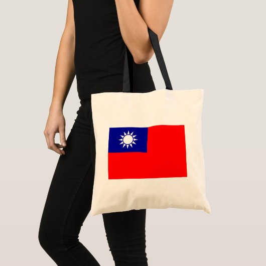 Taiwan-Flagge: Republik China, Chinesisch-Taipeh Tragetasche (Vorderseite (Produkt))