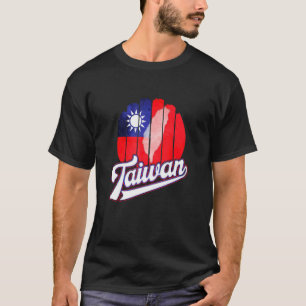 Taiwan-Flagge Retro Patriotisches Taiwanesisches D T-Shirt