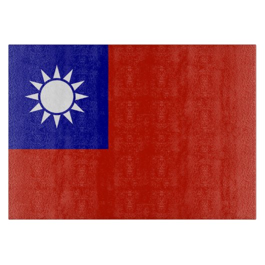 Taiwan-Flagge Schneidebrett (Vorderseite)