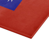 Taiwan-Flagge Schneidebrett (Ecke)