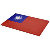 Taiwan-Flagge Schneidebrett (Ecke)