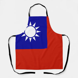Taiwan-Flagge Schürze