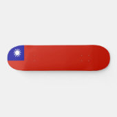 Taiwan-Flagge Skateboard (Horizontal)