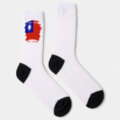 Taiwan-Flagge Socken (Rechts)