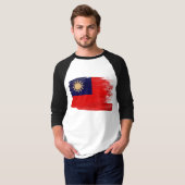 Taiwan-Flagge T-Shirt (Vorne ganz)
