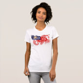 Taiwan-Flagge T-Shirt (Vorne ganz)