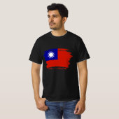 Taiwan-Flagge T-Shirt (Vorne ganz)