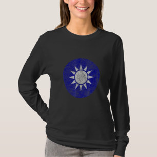 Taiwan-Flagge Taiwanesisches Emblem Rundel Taipei T-Shirt