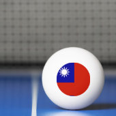 Taiwan-Flagge Tischtennisball (Netto)