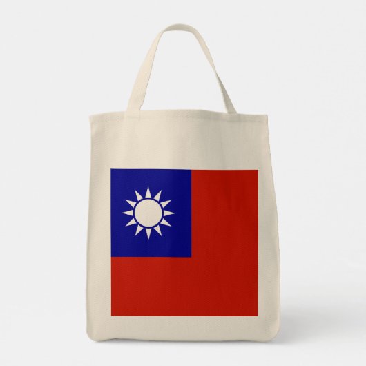 Taiwan-Flagge Tragetasche (Rückseite)