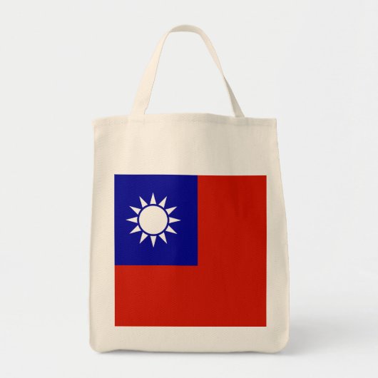 Taiwan-Flagge Tragetasche (Vorne)