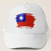 Taiwan-Flagge Truckerkappe (Vorderseite)
