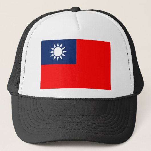 taiwan Flagge Truckerkappe (Vorderseite)