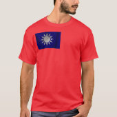 Taiwan-Flagge und -Emblem T-Shirt (Vorderseite)