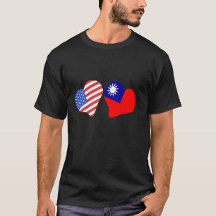 Taiwan-Flagge USA Amerika Taiwanesischer Stolz Tai T-Shirt
