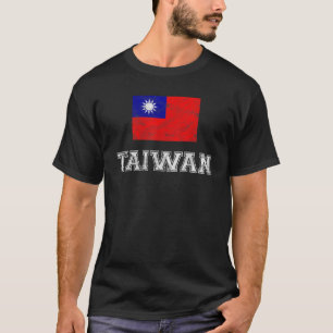 Taiwan Flagge Vintag I Männer Frauen Kinder Shirt