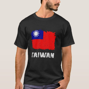 Taiwan-Flagge Vintage Taiwanesische Wurzeln Taiwan T-Shirt