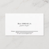 Taiwan-Flagge Visitenkarte (Rückseite)