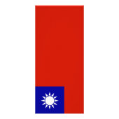 Taiwan-Flagge Werbekarte (Vorne)