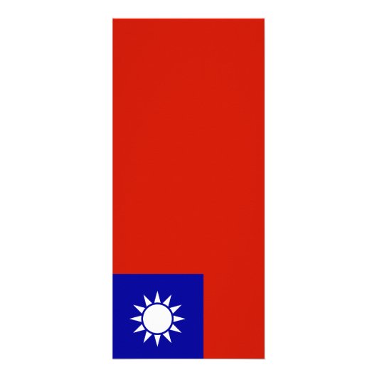 Taiwan-Flagge Werbekarte (Vorne)