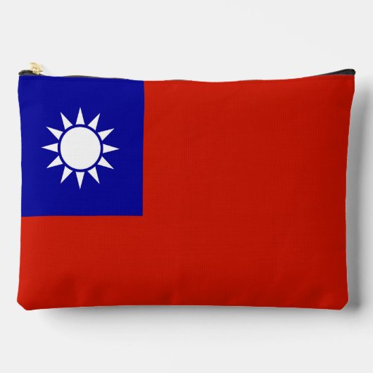 Taiwan-Flagge Zubehörtasche (Vorderseite)
