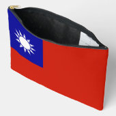 Taiwan-Flagge Zubehörtasche (Offen)