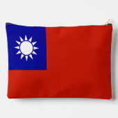 Taiwan-Flagge Zubehörtasche (Rückseite)