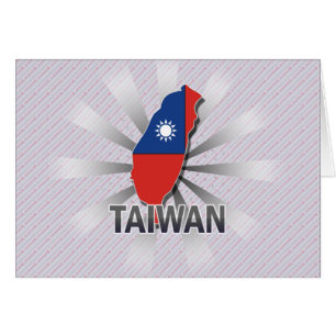 Taiwan-Flaggen-Karte 2,0