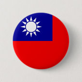 Taiwan-Flaggen-Knopf Button (Vorderseite)
