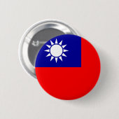 Taiwan-Flaggen-Knopf Button (Vorne & Hinten)