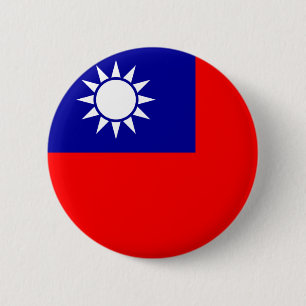 Taiwan-Flaggen-Knopf Button