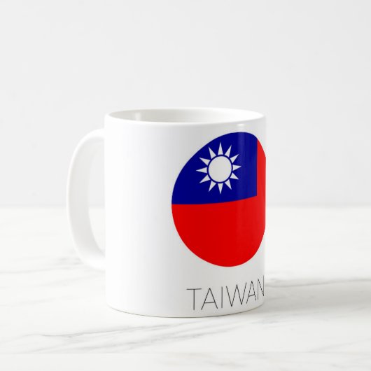 Taiwan-Flaggen-Reisebecher Kaffeetasse (Vorderseite Links)