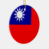 Taiwan-Flaggen-Verzierung Keramik Ornament (Rechts)