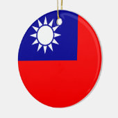 Taiwan-Flaggen-Verzierung Keramik Ornament (Links)