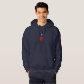 Taiwan-Flaggenkarte Hoodie (Vorne ganz)