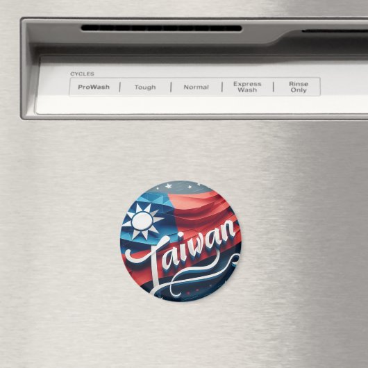 Taiwan-Flaggenmagnet Magnet (In Situ (Geschirrspüler))
