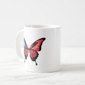 Taiwan Frack Butterfly Flag Aufkleber Kaffeetasse (Vorderseite Links)