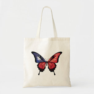 Taiwan Frack Butterfly Flag Aufkleber Tragetasche