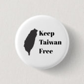 Taiwan frei Behalten Button (Vorderseite)