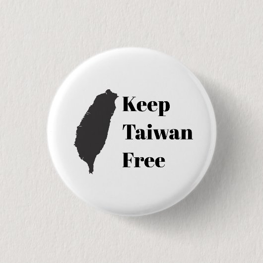 Taiwan frei Behalten Button (Vorderseite)