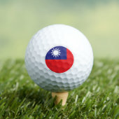 Taiwan Golf Balls, taiwanesische Flaggengolfer /Pa Golfball (Insitu T-Shirt)