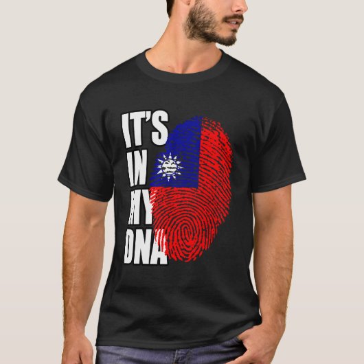 Taiwan Heritage DNA Flag T-Shirt (Vorderseite)