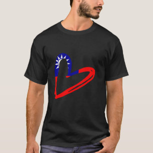 Taiwan Herz Taiwanesen Pride Taiwanese Roots Taiwa T-Shirt