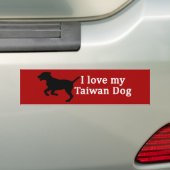 Taiwan-Hunde-Liebe Autoaufkleber (Auf Auto)