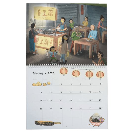 Taiwan-Illustrationen | Kalender 2023 (Feb 2026)