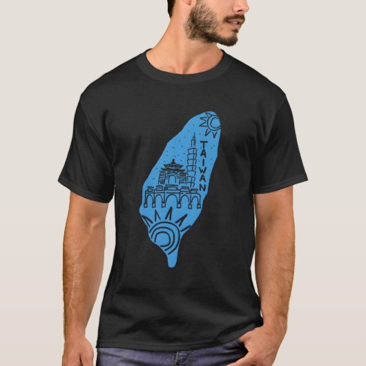 Taiwan-Insel T-Shirt (Vorderseite)